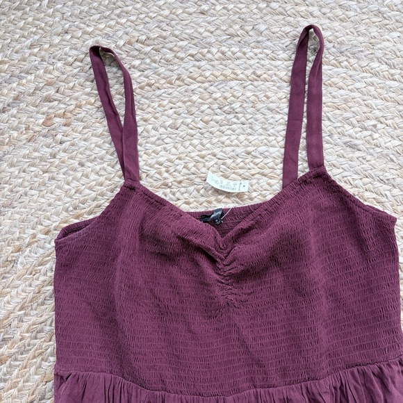 Madewell The Lucie Wide Leg Jumpsuit in Cabernet Size 4X Plus NK496 NWT - Picture 6 of 10